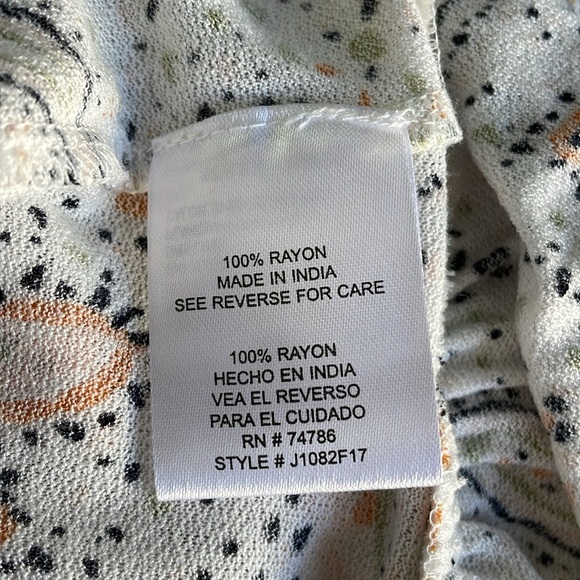 Patron of Peace Paisley Print Peplum Tank Top - Picture 5 of 5